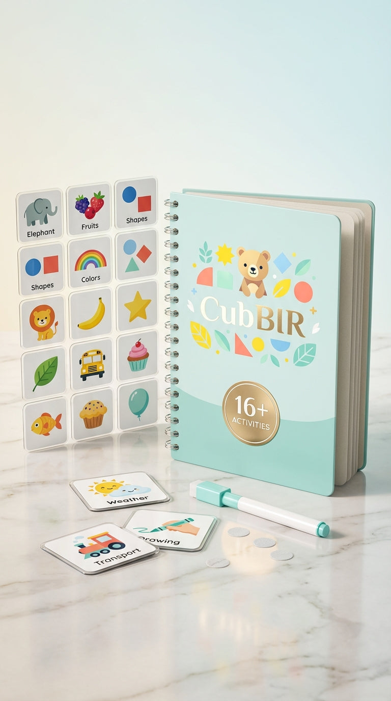 Busy Book Binder – Montessori Activity Book for Toddlers (Ages 1–3)