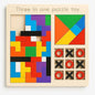 3 in 1 Wooden Puzzle Toy – Smart Learning Through Play for 1-2 Year